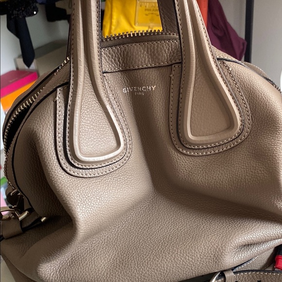 Givenchy Tan Leather Satchel with Structured Design - Picture 1 of 8